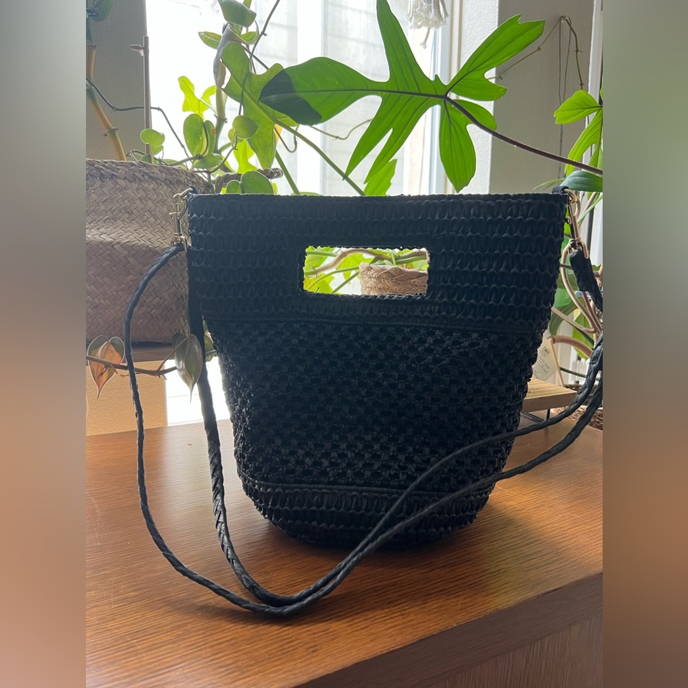 Universal Thread Black Woven Crossbody